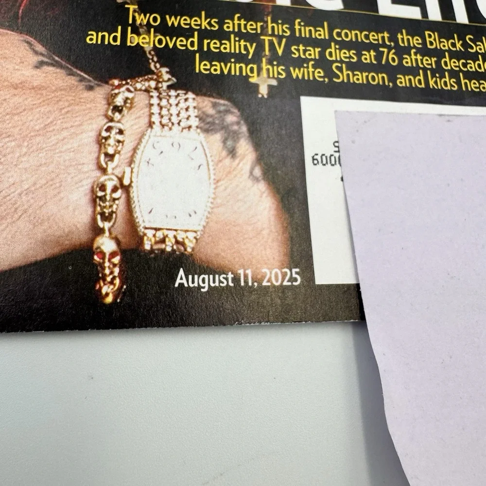 People‎ Magazine August 11 2025 Ozzy Osbourne Hulk Hogan Heidi Klum Babyface